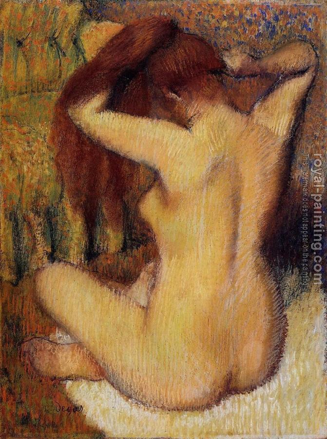 Edgar Degas : Woman Combing Her Hair II